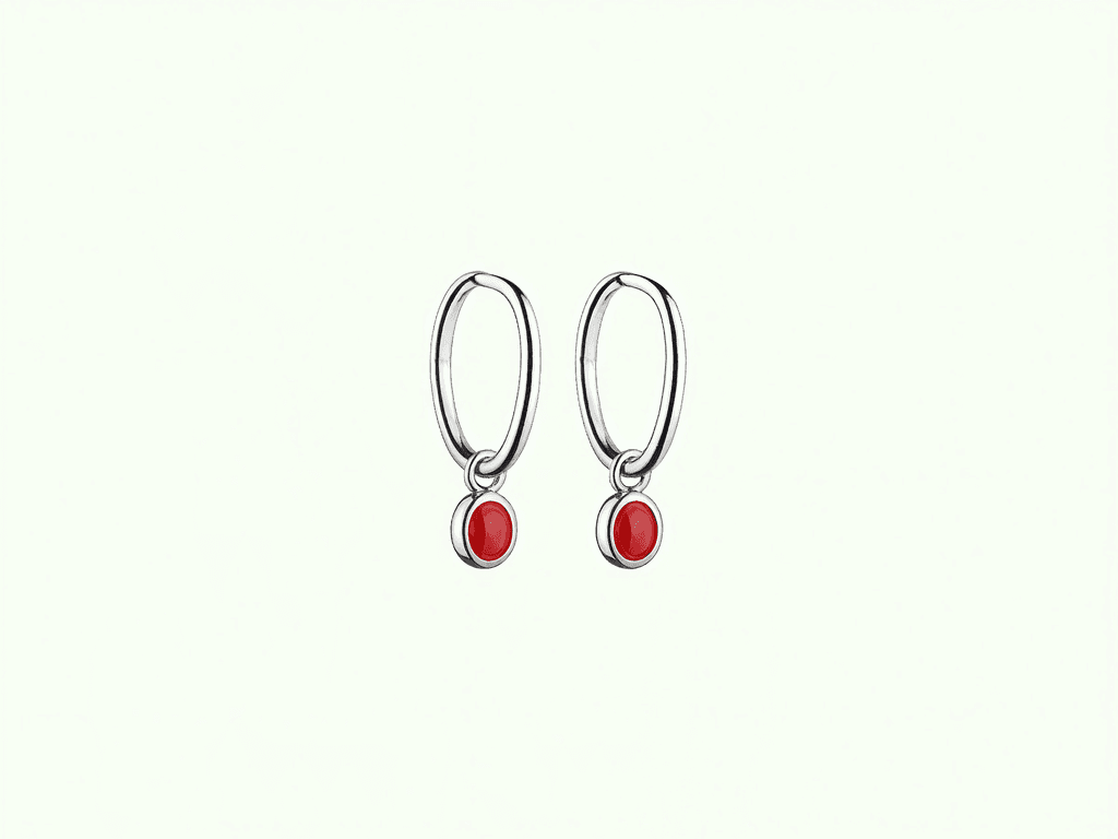 Crimson Drop Earrings — ruby red drop earrings
